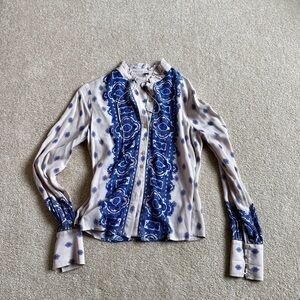 Free People Paisley Blouse Size S